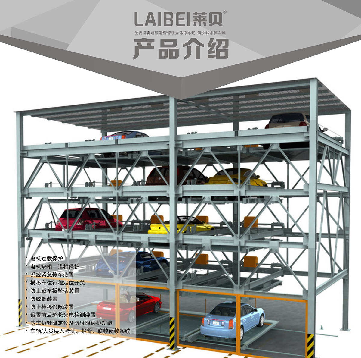 立体车库负一正四地坑式PSH5D1五层升降横移立体车库设备产品介绍.jpg